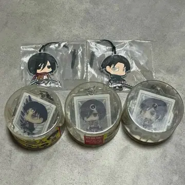 리바이 미카사 사샤 아크릴 스트랩 5개 세트