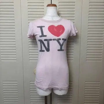Junk food I love ny pink 셔츠 해외 걸 구제 의류