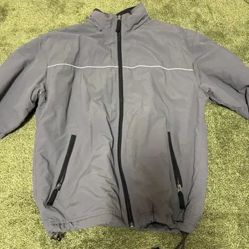 그레이 집업 나일론 자켓