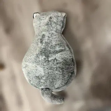 그레이 고양이형 봉제 인형 본체