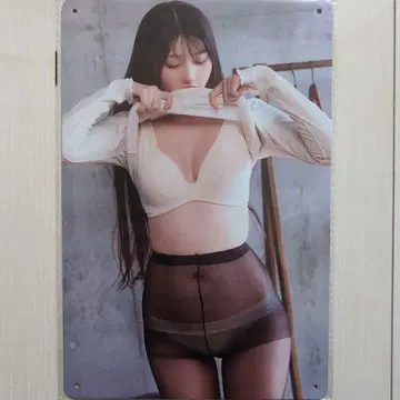 양철 간판 미녀 이미 제조 중단