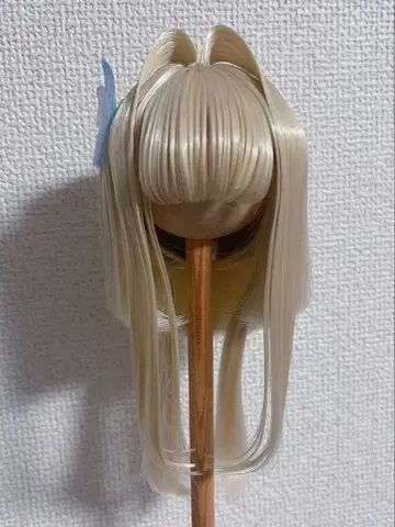 플라티나 블론드 숏 헤어 가발 딜러님 제작 8-9인치 가발