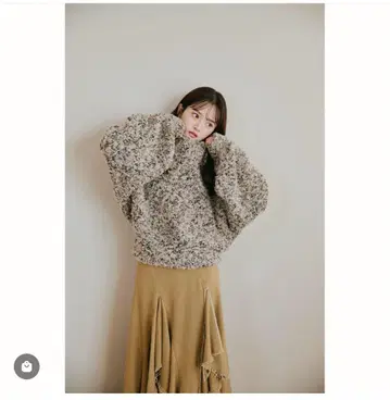 PINUE 피누에 MIX얀 니트탑 베이지 프리 사이즈