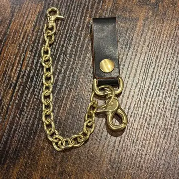 놋쇠 지갑 체인 차심 블랙