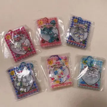 산리오 플레이크씰풍 가챠 시-플라 한정판 우사하나 외 총 6종류