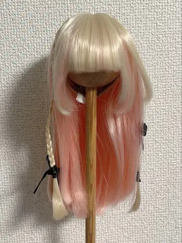 블론드 핑크 그라데이션 딜러님 제작 8-9인치 가발