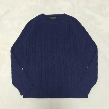 새상품급 BEAMS+ 크루넥 케이블 니트 L 사이즈
