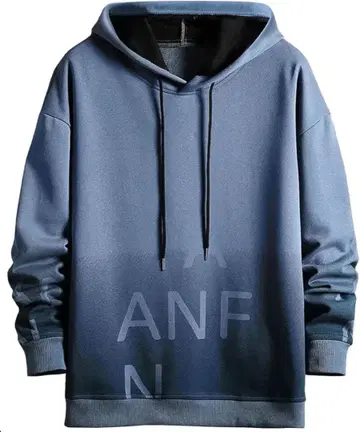 후드티 남성용 봄 긴팔 풀오버 블루 XXL 사이즈