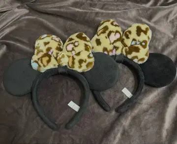 미니 머리띠 레오파드 무늬 2개 세트