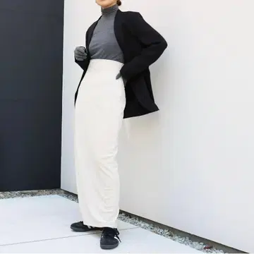 aere 아에레 하이웨스트 벨로아 롱 스커트 todayful