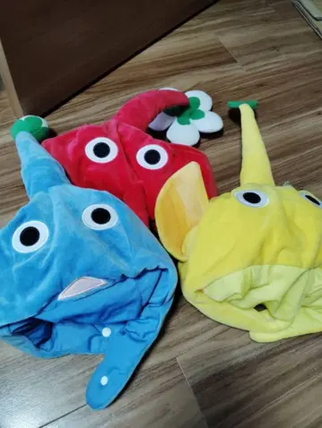 피크민 코스튬 모자 전 3종 컴플리트 프라이즈