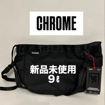 크롬 뉴스 페이퍼 메신저 백 9L 블랙