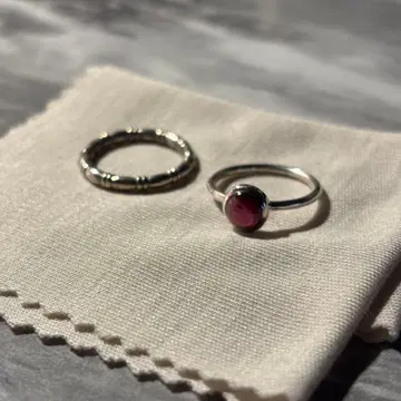 biju mam 실버 반지 세트