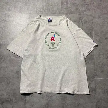 [ XL ] 90년대 챔피온 애틀랜타 올림픽 오륜 자수 로고 T셔츠
