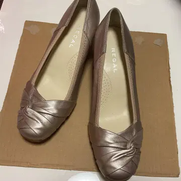 REGAL 펌프스 힐 골드 샴페인 골드