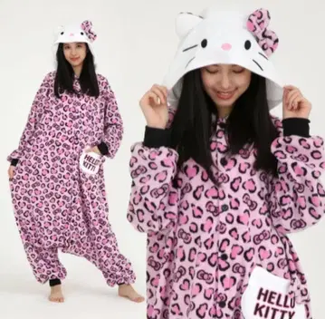 레어!! 키티 레오파드 무늬 인형옷 돈키