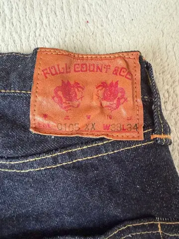 FULL COUNT 풀카운트 헤비 온스 와이드 청바지 0105X