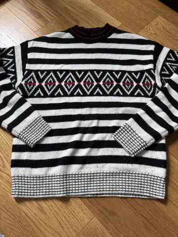 몽키타임 스트라이프 니트 스웨터 M