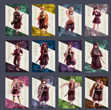 귀멸의 칼날 다이닝 카페 미니 스티커 세트 기타큐슈 한정판 즐거운 복권