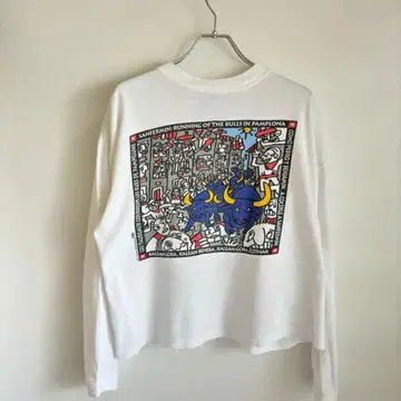 90s- KUKUXUMUSU 아트 롱T 티셔츠 구제 의류