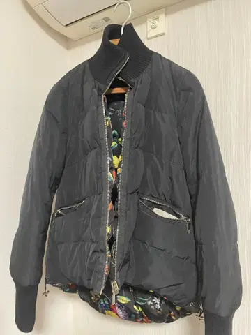 MONCLER 블랙 다운 자켓 리버서블