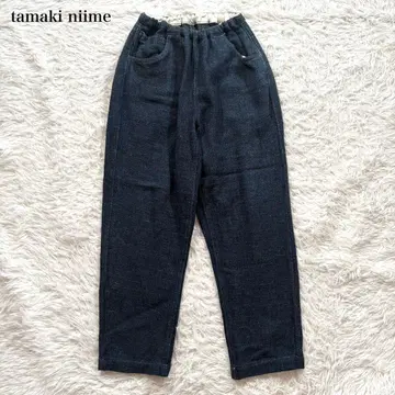 새상품급 tamaki niime 타마키니이메 하아피 데님 팬츠 블루