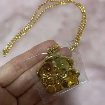 딸기 신문 50주년 기념품 폼폼푸딩 펜던트 목걸이 골드