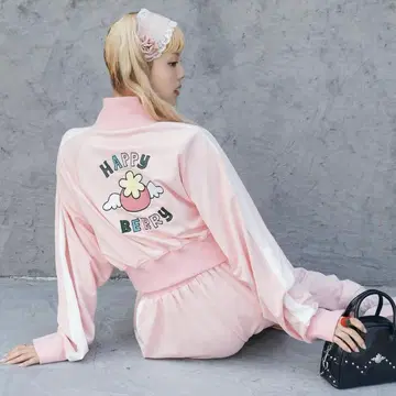 heihei 야자와 아이 핑크 트랙 자켓 셋업 해피 베리