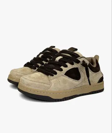 SLAMZ 스웨이드 스니커즈 브라운