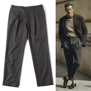 사르토리아 치치오 팬츠 슬랙스 차콜 그레이 XL 이상