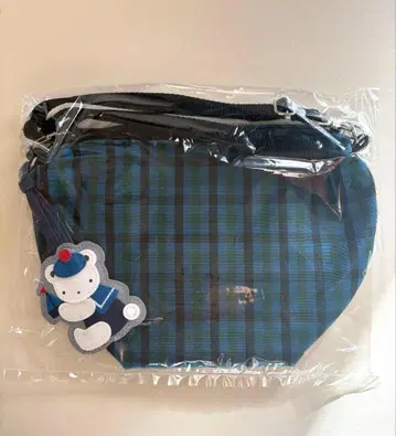 파미리아 보트형 미니백 블루 계열 파미리아 체크 미사용 새상품 숄더백