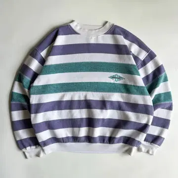 90s 보더 맨투맨 Sport Permit 구제 의류