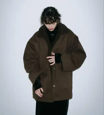 HANNE 보아 라이너 커버올 자켓