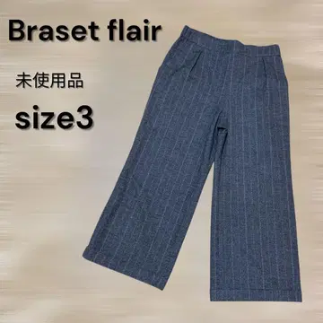 Braset flair 스트라이프 와이드 팬츠 size 3 다크 그레이