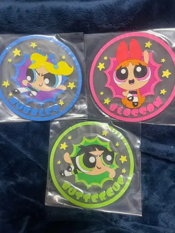 파워퍼프걸 코스터 3세트