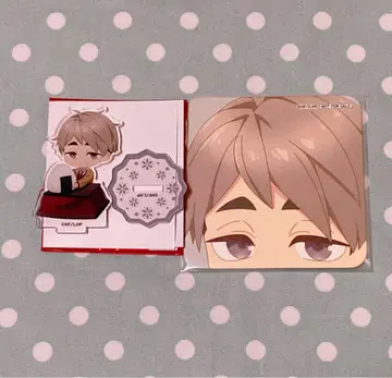 하이큐 스마일 베이스 카페 누쿠누쿠 스타일 아크릴 스탠드 미야 오사무