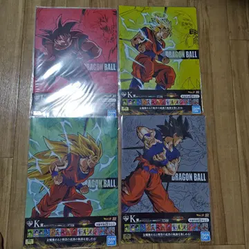 드래곤볼 손오공 클리어 파일 4장 세트