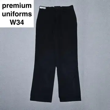 프리미엄 유니폼스 워크 팬츠 w34 블랙 남성용 구제 의류