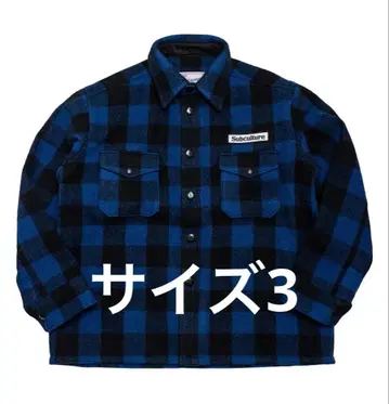 서브컬처 버팔로 체크 재킷 블루 3