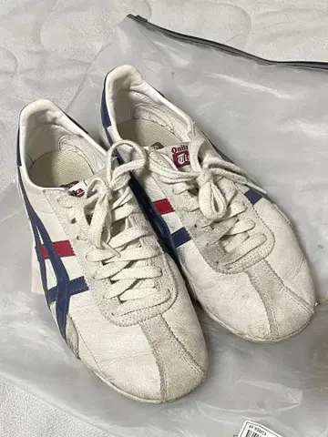 오니츠카타이거 랑스파크 화이트 가죽