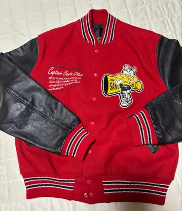 캡틴 산타클럽 바시티 자켓 빨검 사이즈 44