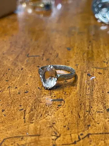 벼룩시장 빈티지 오벌컷 반지