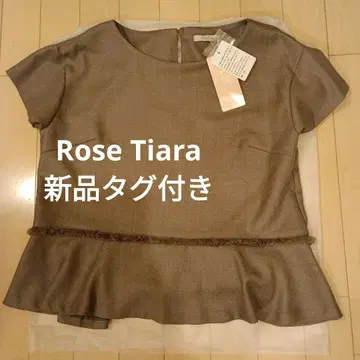 새상품 Rose Tiara 정가 15400엔 브라운 튜닉 38