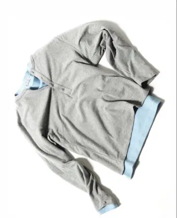 museum of daily layered henry neck sweat