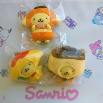 [새상품] 치비토모 + 후르츠 디자인 폼폼푸딩 3개 세트