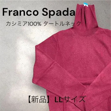 [ Franco Spada ] 미사용 새상품 버건디 캐시미어 터틀 LL