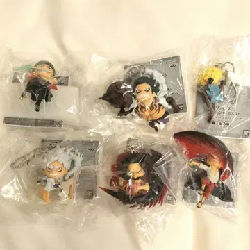 원피스 피규어 키링 6종 세트