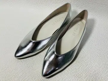 S37 새상품 Le Talon 루탈론 아몬드 플레인 플랫 25.0