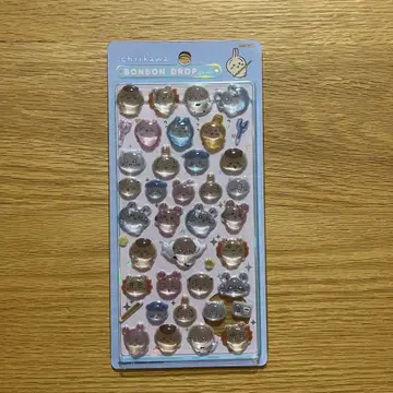 [ 미사용 새상품 ] 치이카와 (먼작귀) 모자 꽁지 드롭 씰