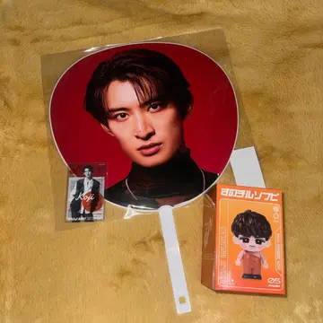 SnowMan 무카이 코지 점보 부채 소프트 비닐 클리어 스티커